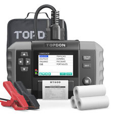 🔥TOPDON BT600 12V Auto Batterietester KFZ Testgerät Prüfer mit Drucker PKW CCA
