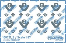 TRUCKMO Decals Scania V8 Logo