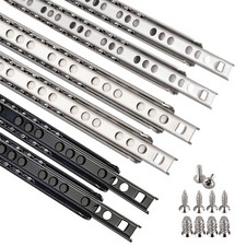 Schubladenschienen EDELSTAHL Schubladenauszug Teleskopschienen Stahl Teilauszug