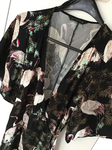 Zara wickelkleid kimono - s,