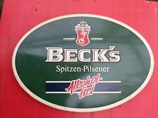 Altes Blechschild Becks Bierschild Emalischild Duro Wandschild Wand