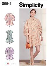 Schnittmuster Blusenkleid mit Ärmelvarianten Simplicity s9641 30-38/40-48