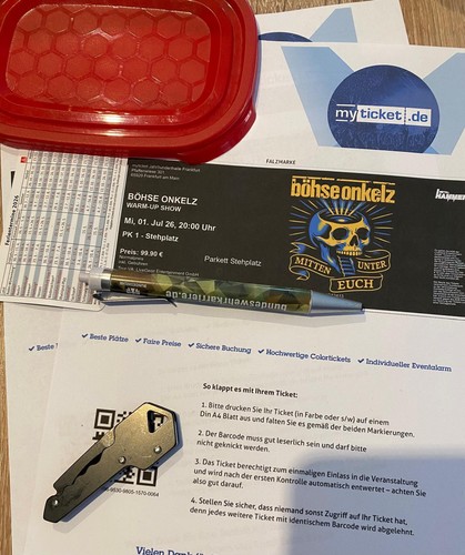 Böhse onkelz tickets - böhse, warm
