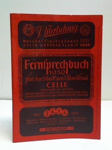 Fernsprechbuch 1950 für den