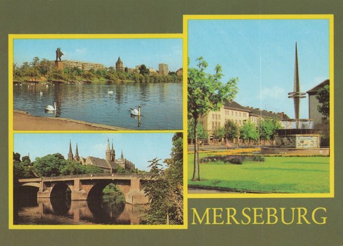 Ddr ansichtskarte merseburg - ddr,