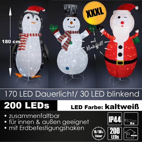 Xxxl led weihnachtsfigur 180 - weihnachtsfigur,
