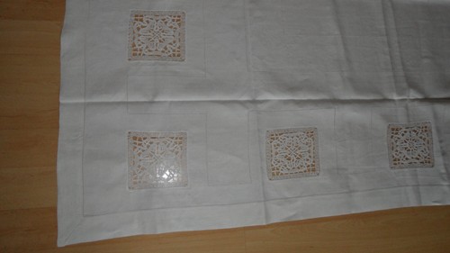 Altes leinen tischdecke - altes,