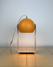 Table Lamp Massive Metal Eyeball Space Age Sputnik design UFO Orange Retro Style