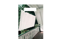 Floracord Balkonverkleidung Bausatz II Weiß 270 cm x 140 cm