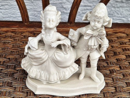 Antike porzellan gruppen figur - antike,