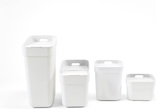 Curver Mülleimer Abfallbehälter Mülltrennsystem Abfalleimer Biomülleimer weiß