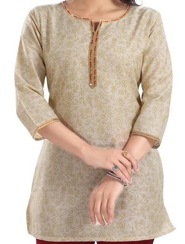 Kurtis seidenmischung beige - kurtis,
