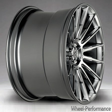 20 Zoll A401 deep concave Alufelgen 9x20 5x120 ET34 in grau frontpoliert für BMW