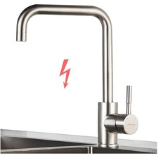 Niederdruck Armatur Küche Edelstahl, Küchenarmatur Niederdruck 360° Drehung, ...