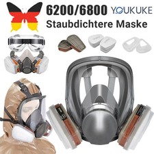 Profi 6200/6800 Vollmaske.Atemschutzmaske mit Filter Vollgesichtsmaske Gasmaske