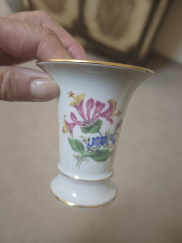 Meissen porzellan vase 9cm - porzellan,