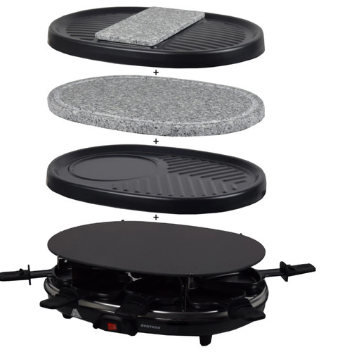 Raclette set mit glas keramik - raclette-set,