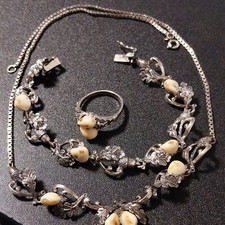 Schmuckset Damen Silber  mit