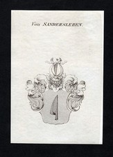 1820 Sandersleben Wappen Adel