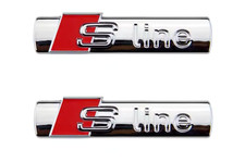 2 Stück      Original  Audi S-Line Schriftzug  Emblem 8N0853601A   - Neu & ovp -