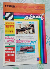 ARNOLD RAPIDO AKTUELL 1974 PROSPEKT NEUHEITEN MODELLBAHN SPUR N SELTEN ANSEHEN !