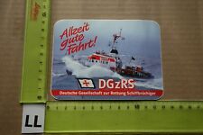 Alter Aufkleber Schiff Fähre Boot Rettung Seenot DGzRS Bremen (LA)