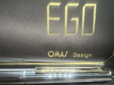 OMAS Füllfederhalter EGO Verchromt Mit Gold Laminierte Profile Tinte Feder M