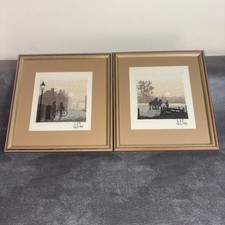 2 gerahmte Kreuzstichbilder