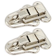 2x Adam Hall Koffer Verschluss kurz Ersatz Koffer Schloss Nickel Case Verschluss