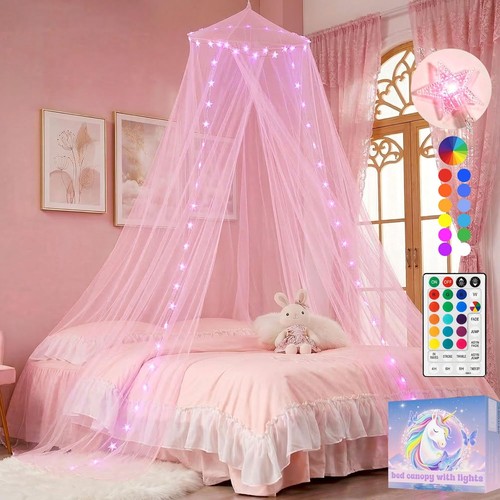 Betthimmel rosa mit - 50, led