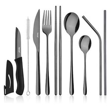 Hecef 11tlg Reise Grillbesteck