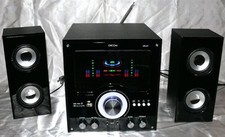 ORCOM 2.1 Multimedia Anlage Music Center USB SD CARD AUX FM Radio Karaoke FB BLK