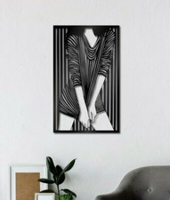 Frau  Wanddekoration aus Holz