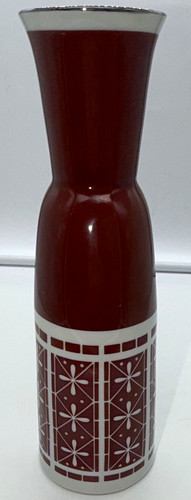 Spechtsbrunn vase rot weiß - spechtsbrunn,