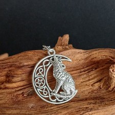 Gothic Rabe Kette Edelstahl