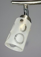 2 Stück  Flurlampen Deckenlampen verstellbar Chrom  Strahler Glas G9   