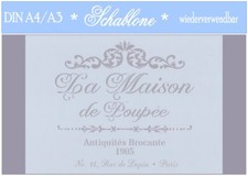 Schablone-Vintage-Shabby-A4-A3