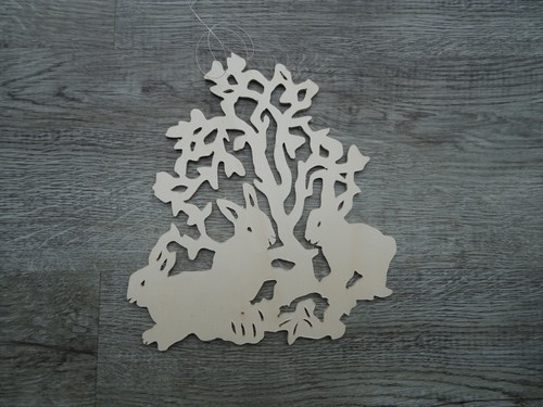 Hasen holz fensterbild - hasen,