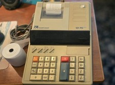 Triumph Adler TA 121 PD plus Büro Tischrechner Rechenmaschine Buchhaltung
