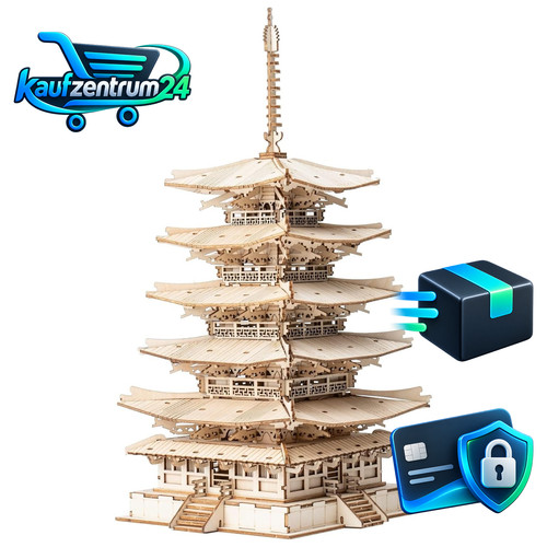 Holzpuzzle pagode - 3d,