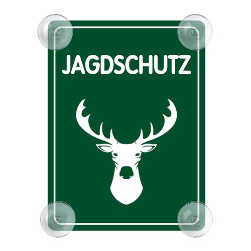 Jagdschutz schild auto - schild,