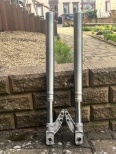 White Power Upside Down Gabel Moto Guzzi