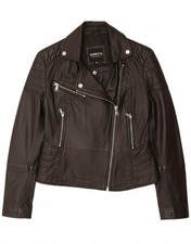 Barney Damen Leder Biker Jacke