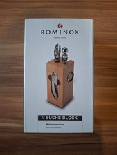 Rominox Weinaccessoires Buche Block, 7-teilig, neu und OVP + Bike Pizza Cutter 