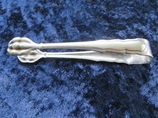 Jugendstil Zuckerzange mit Krallen, kleiner Greifer, Alpacca, gut erhalten!!!!!!