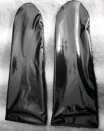 Lackhandschuhe 40cm lang