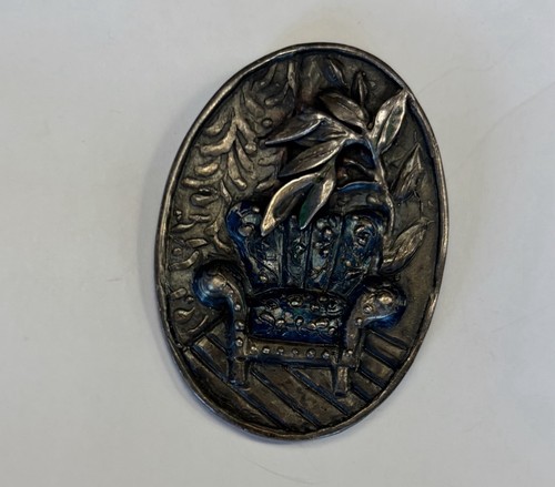 Ovale brosche jugendstil aus - jugendstil,