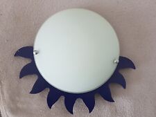 Kinder Wandlampe Wandleuchte Sonne blau Lampe Milchglas Fassung E14 Top