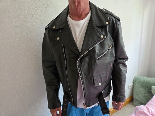 Klassische biker lederjacke - klassische, biker-lederjacke