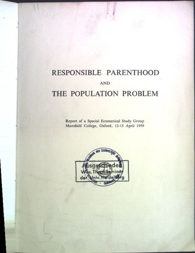 Responsible parenthood and the - and,
